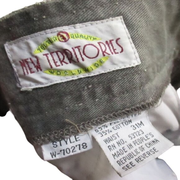 30x32 Vintage Women's Jeans 1980's Preppy Cowgirl Gray Pleated Relaxed Fit Mom - Picture 3 of 7